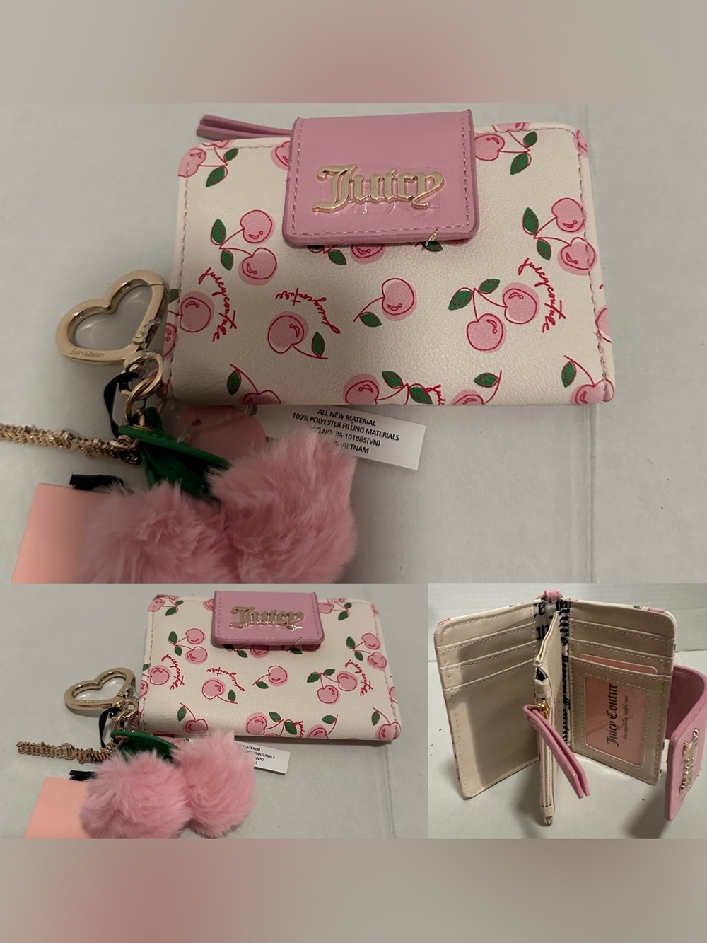 🍒 NWT Juicy Couture Cherry Girl Crossbody & Wallet Set -Rare Y2K Viral Find! - Picture 7 of 16